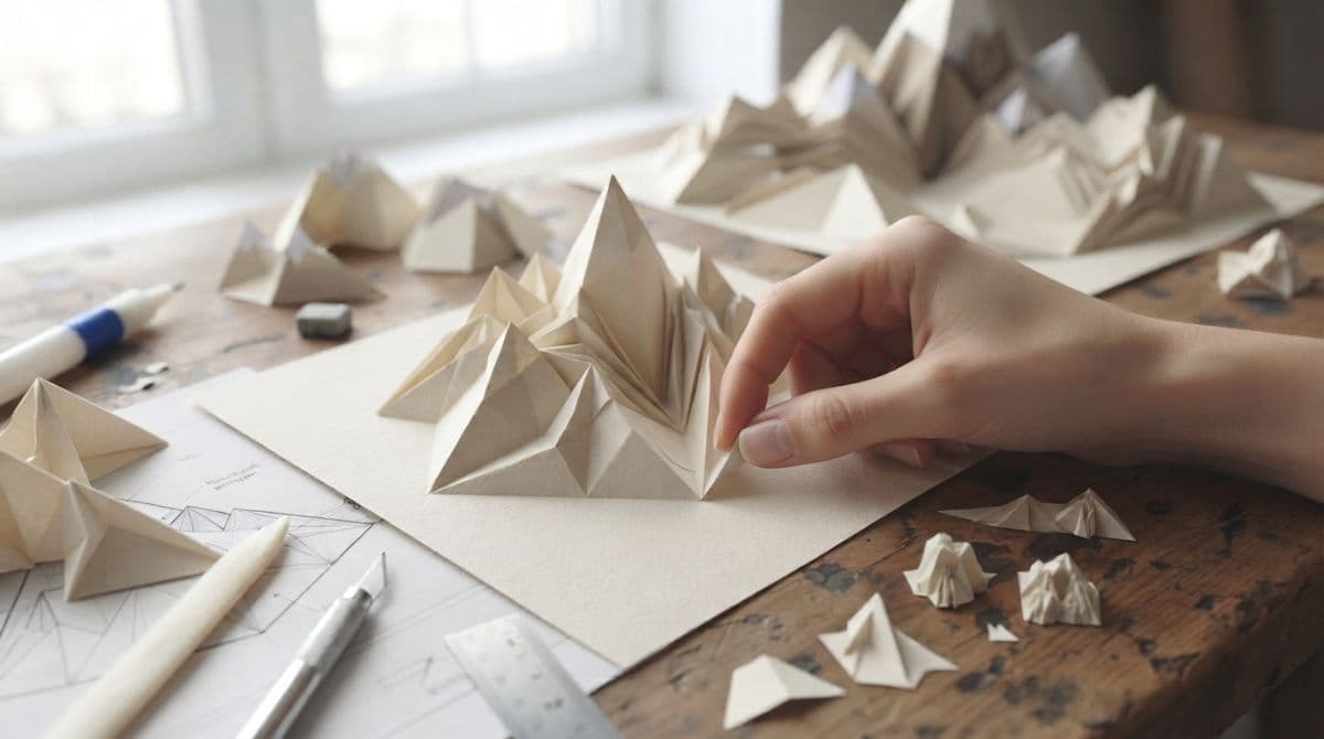 Personnages en papier plié